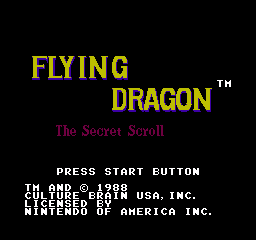 Flying Dragon The Secret Scroll